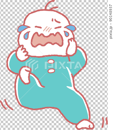 Illustration of a crying baby 90148937
