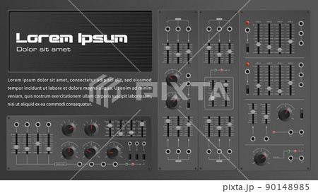 モジュラーシンセサイザーのインターフェイス 90148985