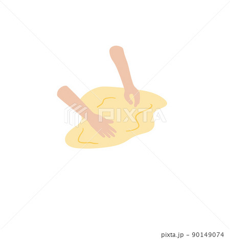 Preparation of dough for pizza or baking. Homemade bakery and cake. Cooking and food. Preparation of dough for pizza or baking. Homemade bakery and cake. Cooking and food. 90149074