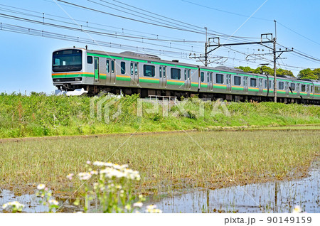 鉄道　JR東日本：宇都宮線　E231系　K-34F(横コツ) 90149159