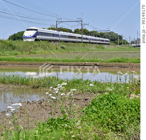 鉄道 JR東日本:宇都宮線内 1083M スペーシアきぬがわ3号 100系 鉄道 JR東日本:宇都宮線内 1083M スペーシアきぬがわ3号 100系 90149170