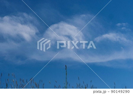 風景、空と雲 五月の青い空と白い大きな巻き雲 風景、空と雲 五月の青い空と白い大きな巻き雲 90149290