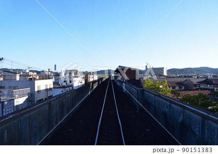 2021年。朝の水島臨海鉄道水島本線の風景 2021年。朝の水島臨海鉄道水島本線の風景 90151383