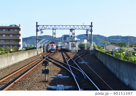 2021年。朝の水島臨海鉄道水島本線の風景 90151397
