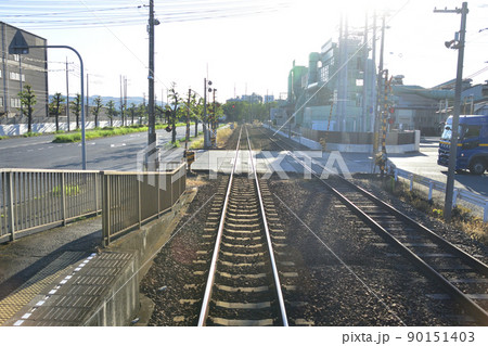 2021年。朝の水島臨海鉄道水島本線の風景 90151403
