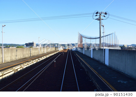 2021年。朝の水島臨海鉄道水島本線の風景 90151430