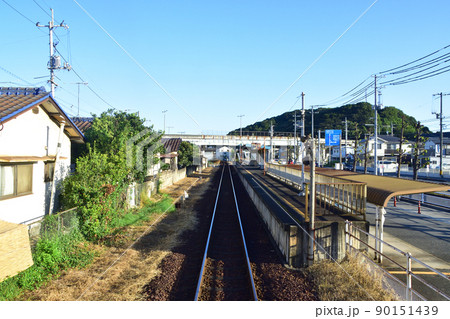 2021年。朝の水島臨海鉄道水島本線の風景 90151439