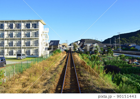2021年。朝の水島臨海鉄道水島本線の風景 90151443