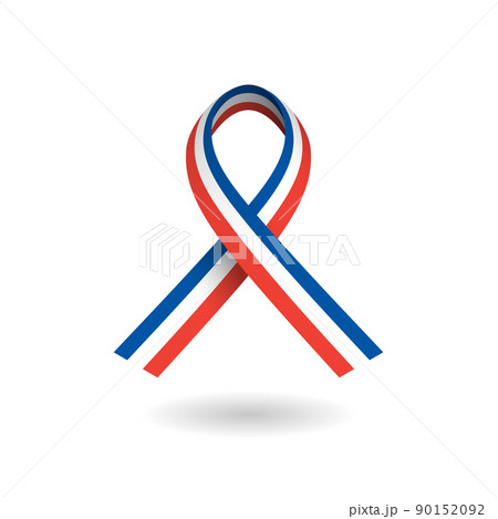 National tricolor ribbon of France 90152092