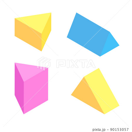 Triangular Prisms Collection, Colorful Figures Set Triangular Prisms Collection, Colorful Figures Set 90153057