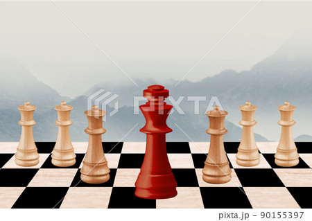 市松文様 チェッカーボード チェスボード 90155397