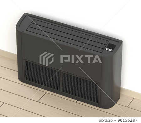 black wall air conditioner