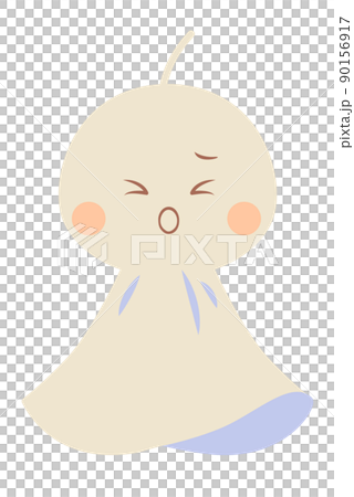Teru teru bozu with a troubled face 90156917
