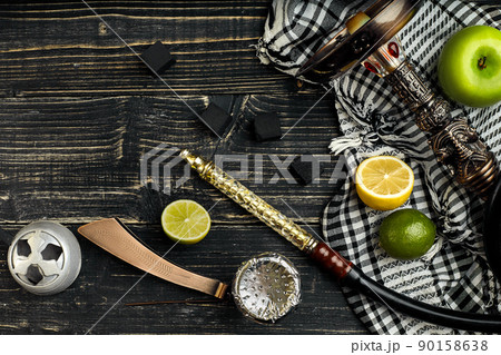 Arabic hookah with a tobacco flavor of a mixture of citruses and apple Arabic hookah with a tobacco flavor of a mixture of citruses and apple 90158638