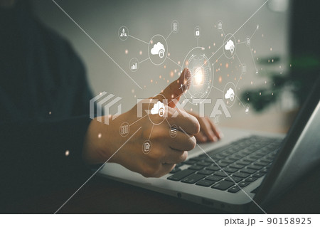 指紋 雲 クラウド 90158925