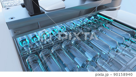 Cardboard automatic factory packaging machine 3D Cardboard automatic factory packaging machine 3D 90158940