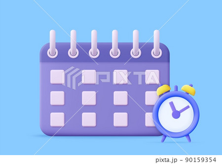 3d Calendar icon 3d Calendar icon 90159354
