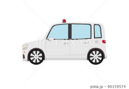 横側から見た軽自動車タイプの覆面パトカー 横側から見た軽自動車タイプの覆面パトカー 90159574