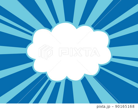 雲と集中線の壁紙 90165168