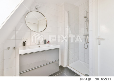 Interior design of beautiful and elegant bathroom 90165944