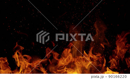 Fire abstract background with flames and copyspace. Fire abstract background with flames and copyspace. 90166220