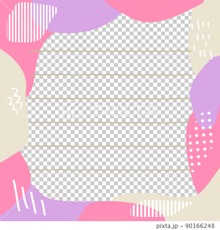 北欧柄の一筆箋のイラスト 北欧柄の一筆箋のイラスト 90166248