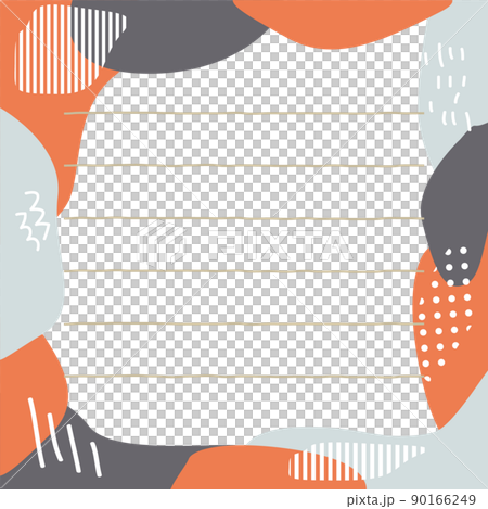 北欧柄の一筆箋のイラスト 90166249