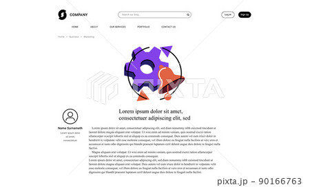 Vector update in bold line style . Editable illustration 90166763