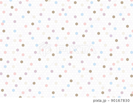 背景素材「ハニカムグリッド ソフトカラードット」 背景素材「ハニカムグリッド ソフトカラードット」 90167830