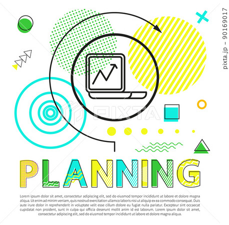 Planning Process Colorful Vector Illustration 90169017