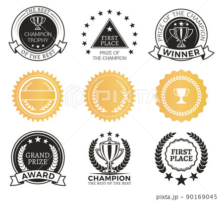 Champion Awards Collection Vector Illustration Champion Awards Collection Vector Illustration 90169045
