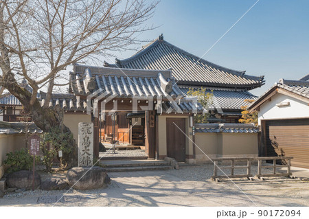 早春の飛鳥寺 早春の飛鳥寺 90172094