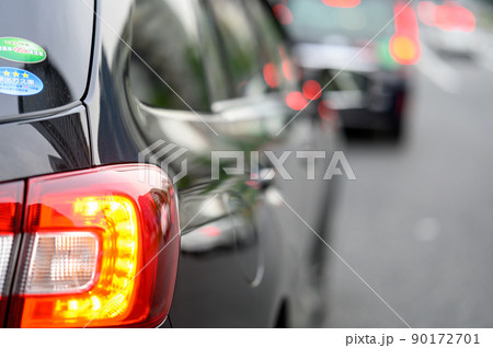渋滞にはまる自動車 渋滞にはまる自動車 90172701