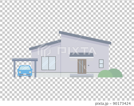 沒有線條的簡單單層插圖 90173424