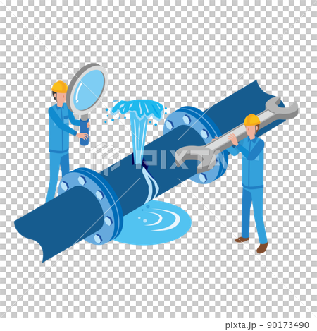 水管維修工作的形象 90173490