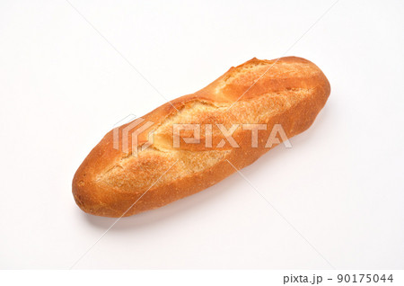 注意）背景の白に汚れやゴミあり。パン、バゲット、フランスパン。 90175044