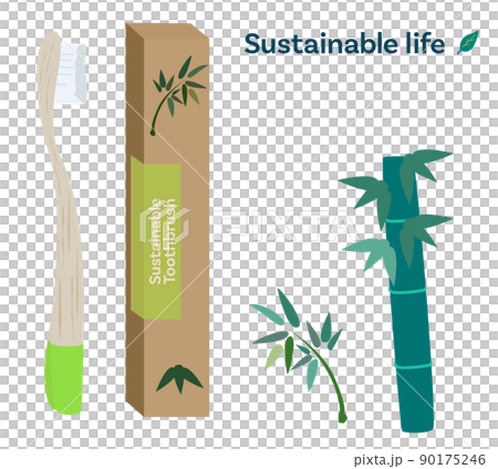 竹子製成的可持續牙刷 90175246