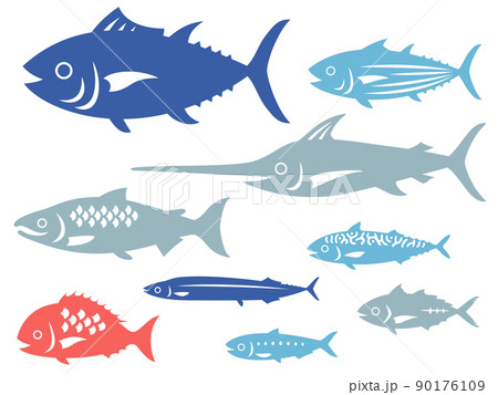 魚のイラストセット 90176109