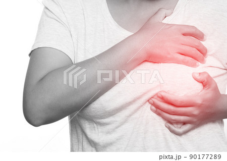 Health problems, women's breast pain 90177289