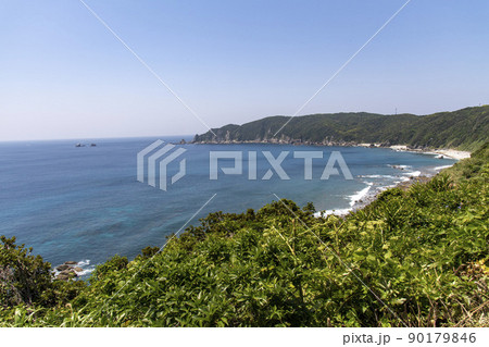 南さつま市後浜展望所の眺望と野間岬 南さつま市後浜展望所の眺望と野間岬 90179846