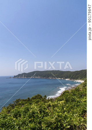 南さつま市後浜展望所の眺望と野間岬 90179847