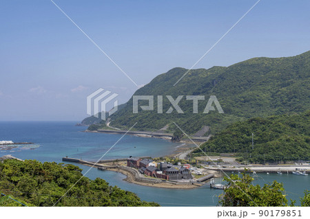 南さつま市後浜展望所の眺望と野間岬 南さつま市後浜展望所の眺望と野間岬 90179851