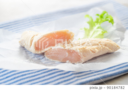 湯通ししたササミ 90184782