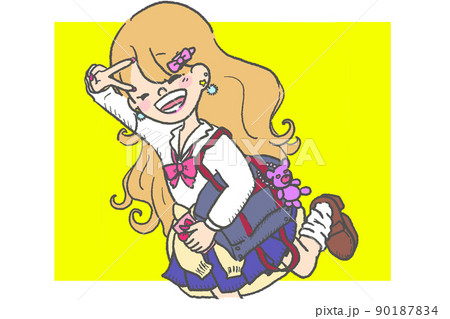 平成ギャルのイラスト素材 [90187834] - PIXTA