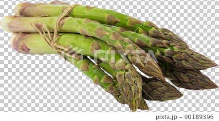 Vegetarian fresh green asparagus. vegetable cut out Vegetarian fresh green asparagus. vegetable cut out 90189396