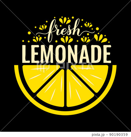 Lemonade label. Vector template for typography poster, banner, label, logo design, etc 90190359