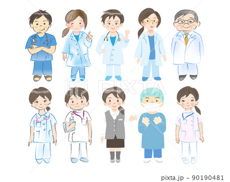 医師と医療者と医療スタッフ	 90190481