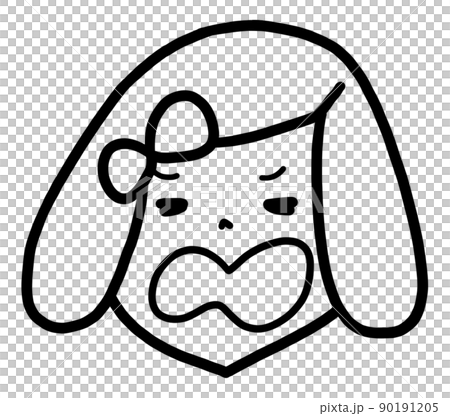 女の子の表情アイコン(いやいや) 女の子の表情アイコン(いやいや) 90191205