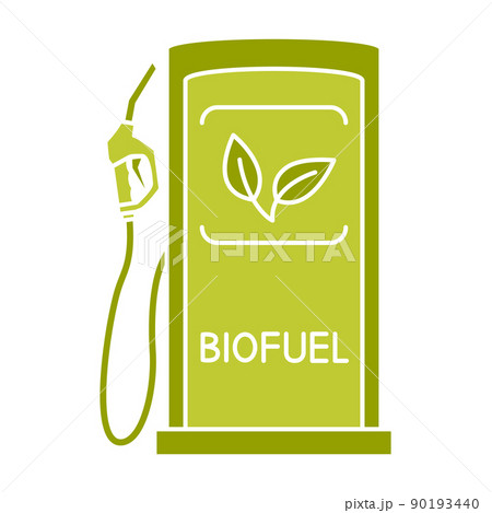 Biofuel refuel station. Gas, diesel or petrol equipment. Eco auto gas station refueling gun 90193440
