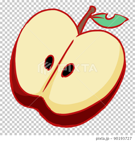青森のフレッシュなおいしいリンゴのイラスト素材 [90193727] - PIXTA